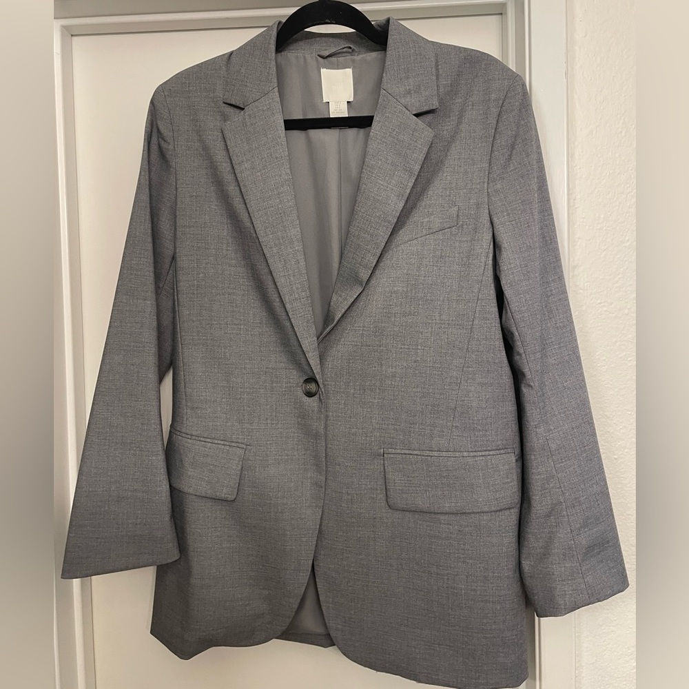 H&M Oversized Grey Blazer